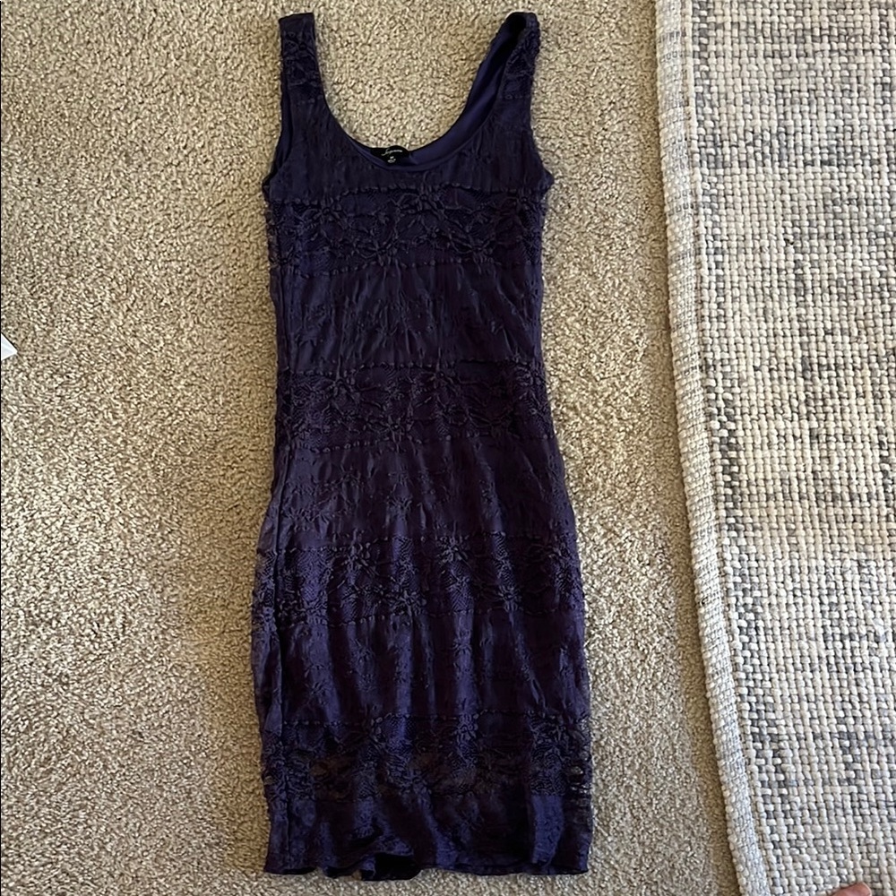 Vintage Purple Sleeveless Dress